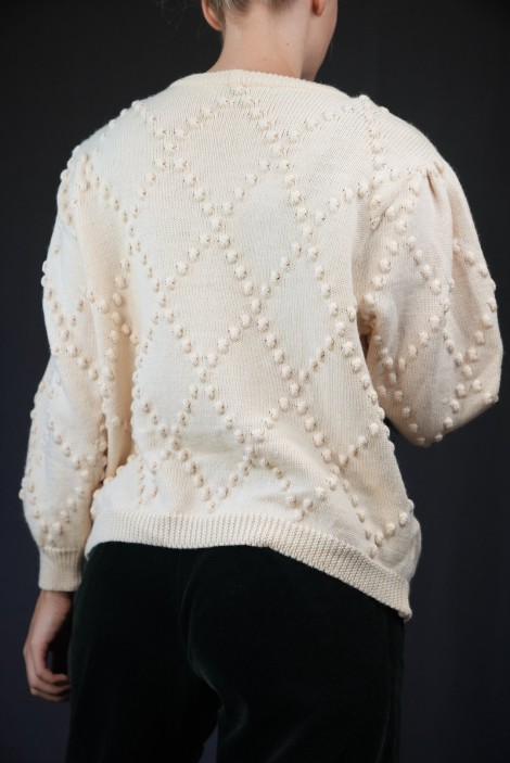 Holiday Scenic Jacquard Wool Cardigan