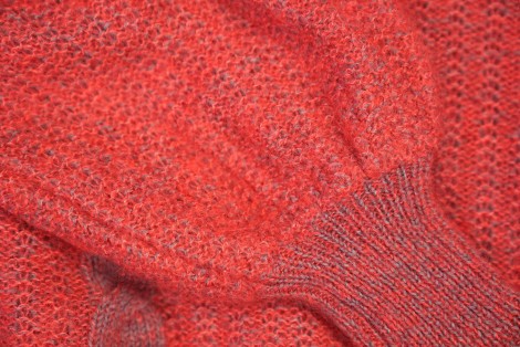 Cable Detail Wool Knit Sweater
