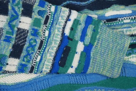 Ocean Stripe Jacquard Wool Knit Sweater