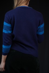 Abstract Art Jacquard Wool Knit Sweater