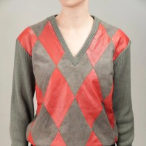 Argyle V-Neck Wool Knit Sweater Vest