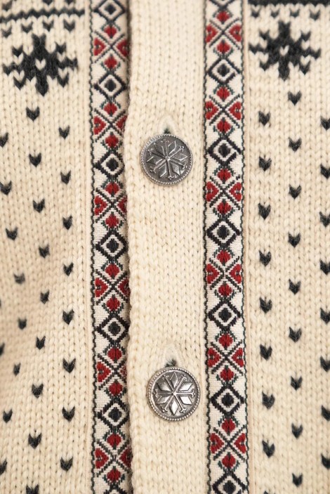 Nordic Fair Isle Jacquard Wool Cardigan