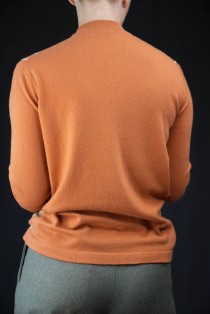 Geometric Line Wool Knit Sweater