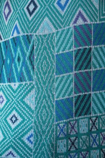 Geometric Patchwork Wool Knit Sweater