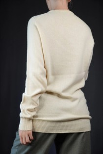 Minimal Geometric Wool Knit Sweater